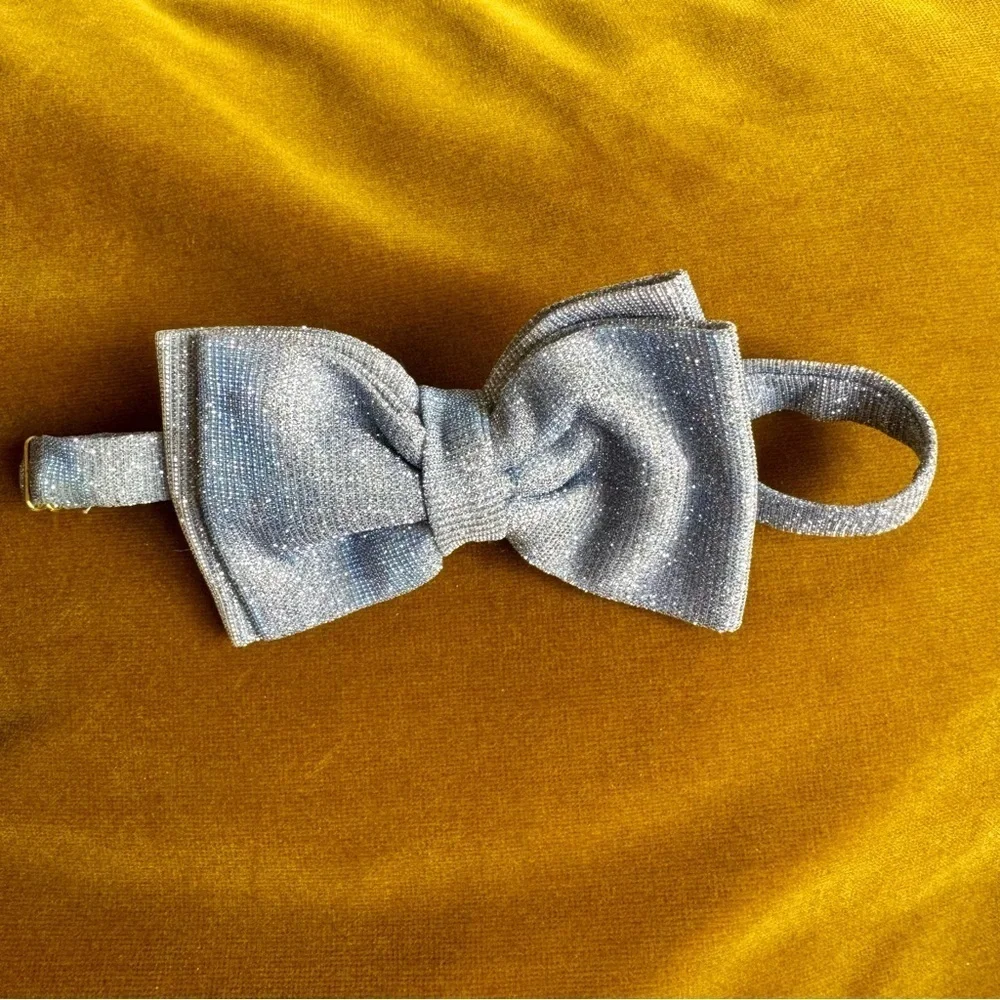 Ice Blue Bow Tie